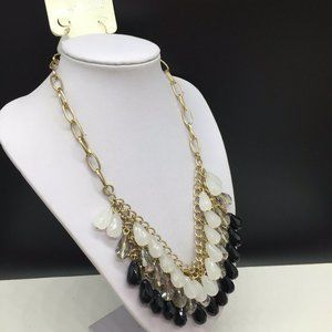 Charming Charlie Jewelry - NEW Charming Charlie Black Clear Beaded Necklace Charming Charlie Jewelry - NEW Charming Charlie Black Clear Beaded Necklace